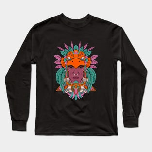 Aztec Warrior - Eagle Warrior Long Sleeve T-Shirt